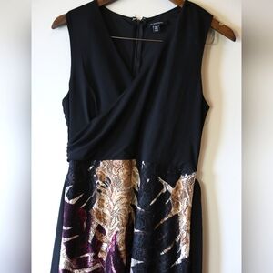 Le Chateau Wrap Front Long Dress SIZE M
